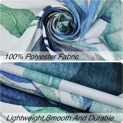 Boho Mid Century Shower Curtain, Modern Abstract with Hooks 72x72