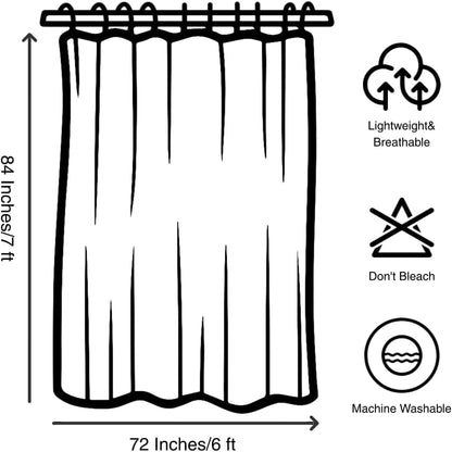 Boho Mid Century Shower Curtain, Modern Abstract with Hooks 72x72