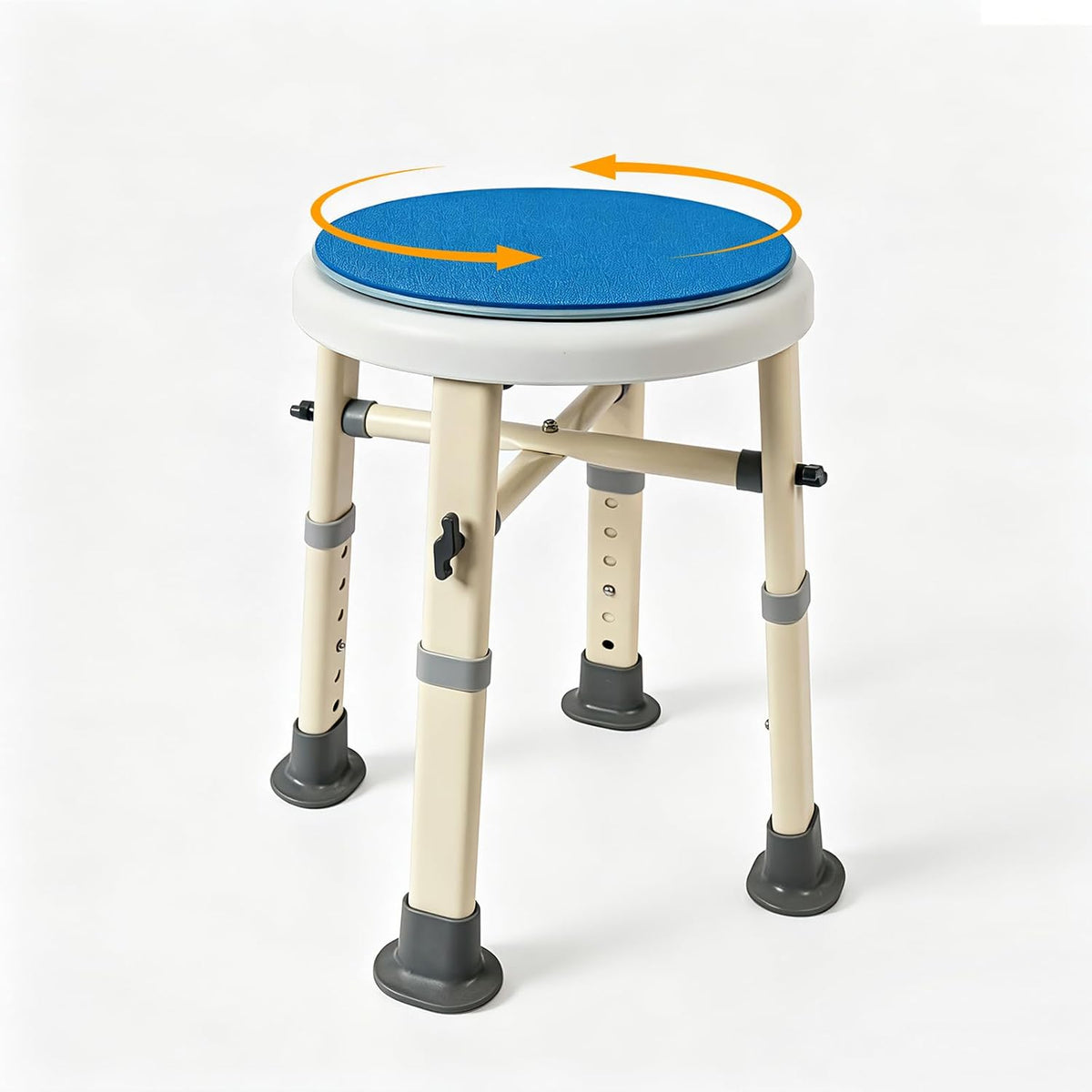 Foldable Shower Chair with Arms & Back,350 LBS for Seniors & Disabled