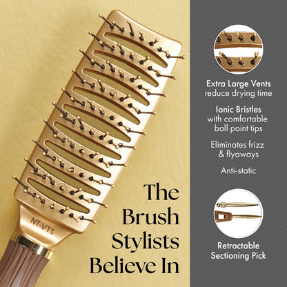 Olivia Garden Ceramic + Ion Nano Thermic Styler Hair Brush