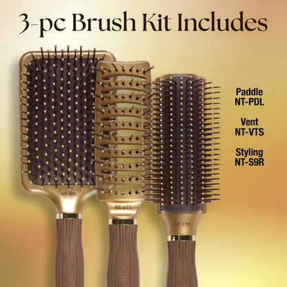 Olivia Garden Ceramic + Ion Nano Thermic Styler Hair Brush