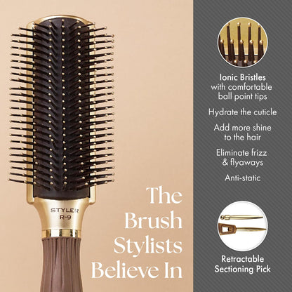 Olivia Garden Ceramic + Ion Nano Thermic Styler Hair Brush