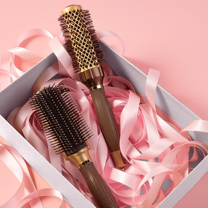 Olivia Garden Ceramic + Ion Nano Thermic Styler Hair Brush