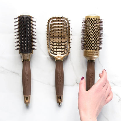 Olivia Garden Ceramic + Ion Nano Thermic Styler Hair Brush