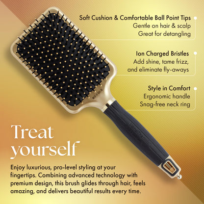 Olivia Garden Ceramic + Ion Nano Thermic Styler Hair Brush