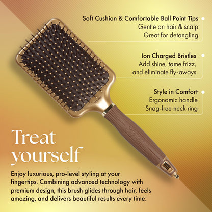 Olivia Garden Ceramic + Ion Nano Thermic Styler Hair Brush
