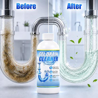 Gel Drain Cleaner Clog Remover with Drain Clog, 600g 2 Pack