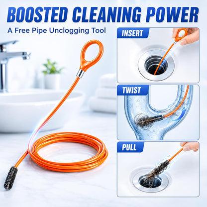 Gel Drain Cleaner Clog Remover with Drain Clog, 600g 2 Pack