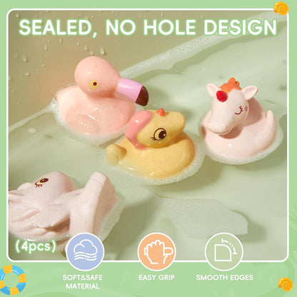 Baby Bath Toys for Kids Ages 1-3, 14 Pack Mold Free Bath Toys Toddlers 2-4 Bathtub Toys with Floating Boats&Cups and No Hole Bath Toy for Babies 6-12 Months Gifts for Boys & Girls