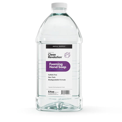 Foaming Hand Soap Refill Supply Container, Ready to Use Formula, Fragrance Free, 64 Fl Oz