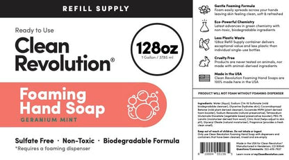 Foaming Hand Soap Refill Supply Container, Ready to Use Formula, Fragrance Free, 64 Fl Oz
