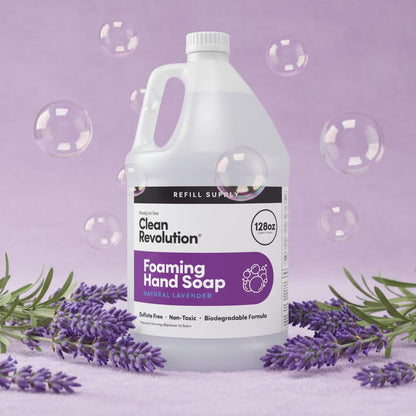 Foaming Hand Soap Refill Supply Container, Ready to Use Formula, Fragrance Free, 64 Fl Oz