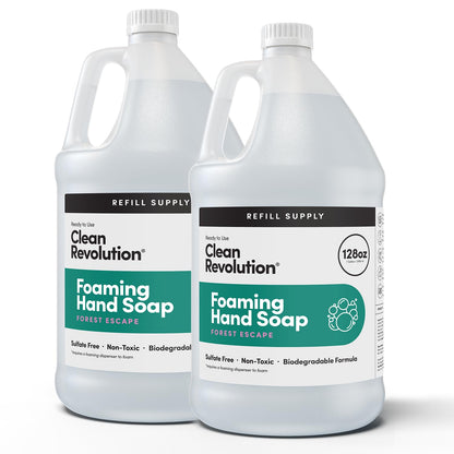 Foaming Hand Soap Refill Supply Container, Ready to Use Formula, Fragrance Free, 64 Fl Oz