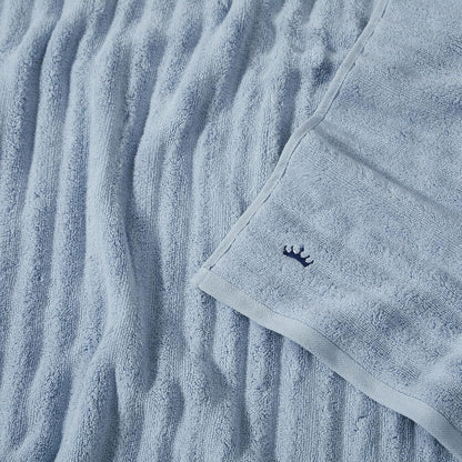 Textured Light Blue 6 Piece Towel Set, Solid Color Themed, Oeko-TEX Certified Confidence