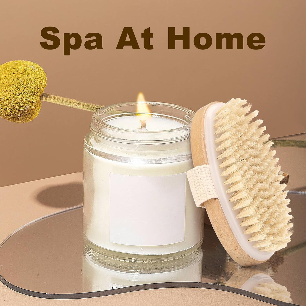 2Pcs Dry Body Brush for Lymphatic Drainage and Exfoliation