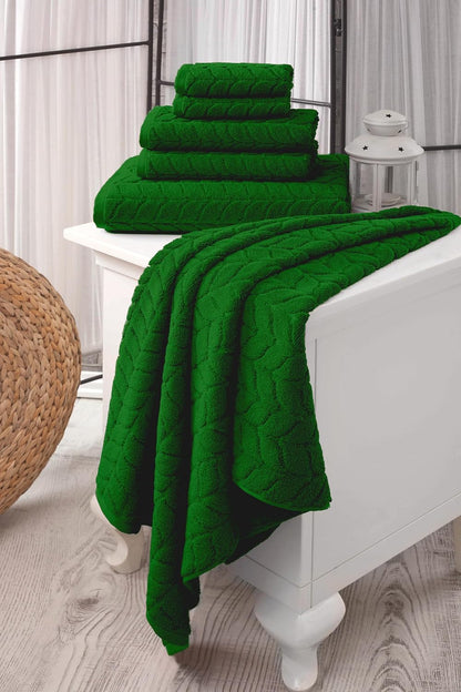 BAGNO MILANO Certified Organic Turkish Cotton Bath Towels, Luxury Jacquard Absorbent, Ultra Soft-Plush Organic Towel Set (Grey, Towel Set of 6)