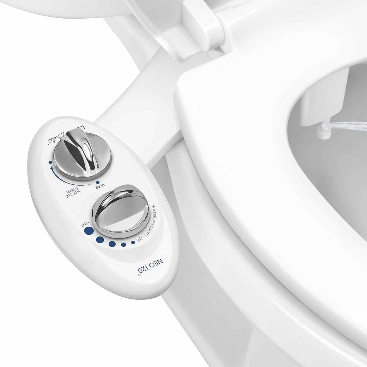 NEO 120 - Bidet Attachment for Toilet Seat, White