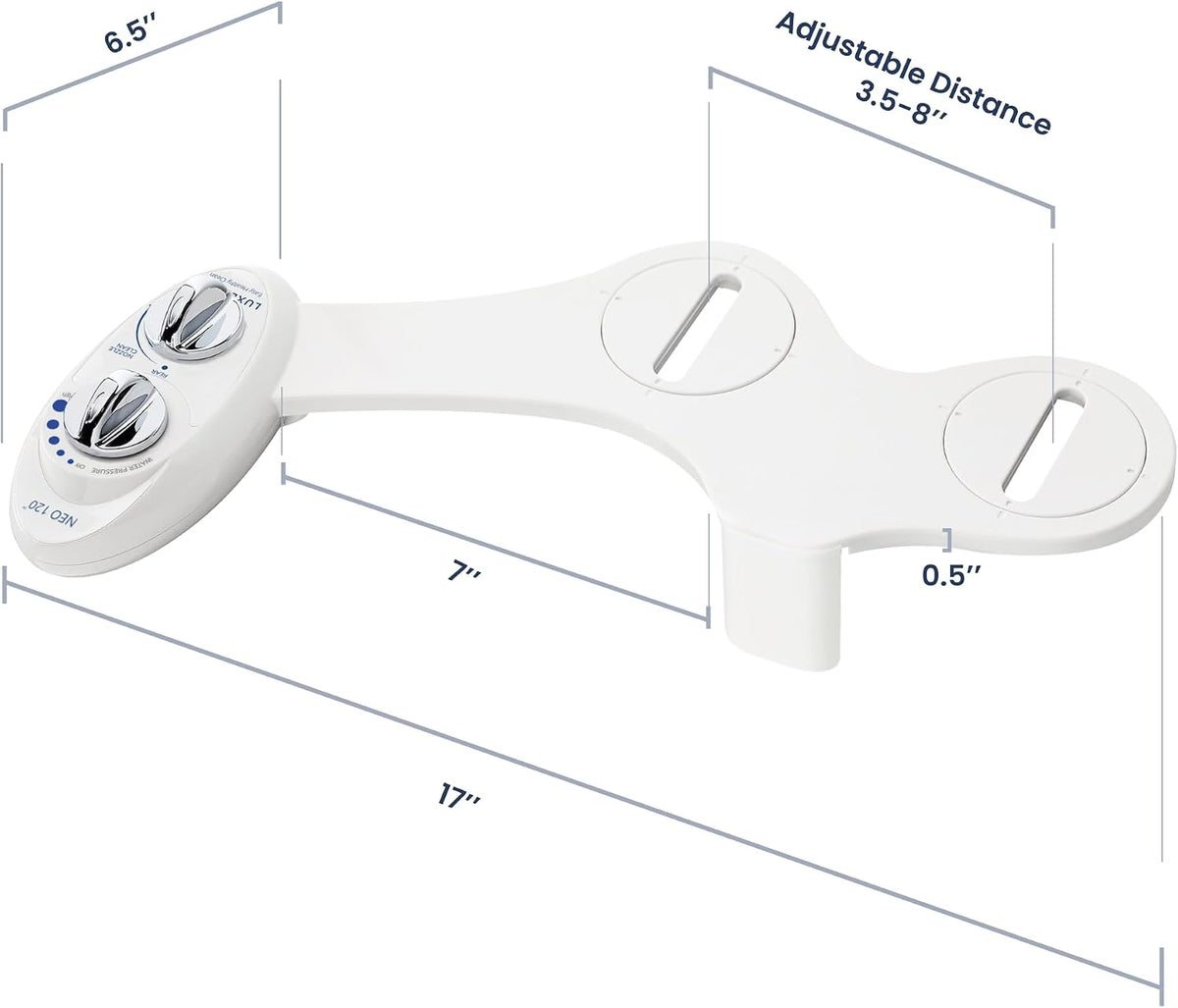 NEO 120 - Bidet Attachment for Toilet Seat, White