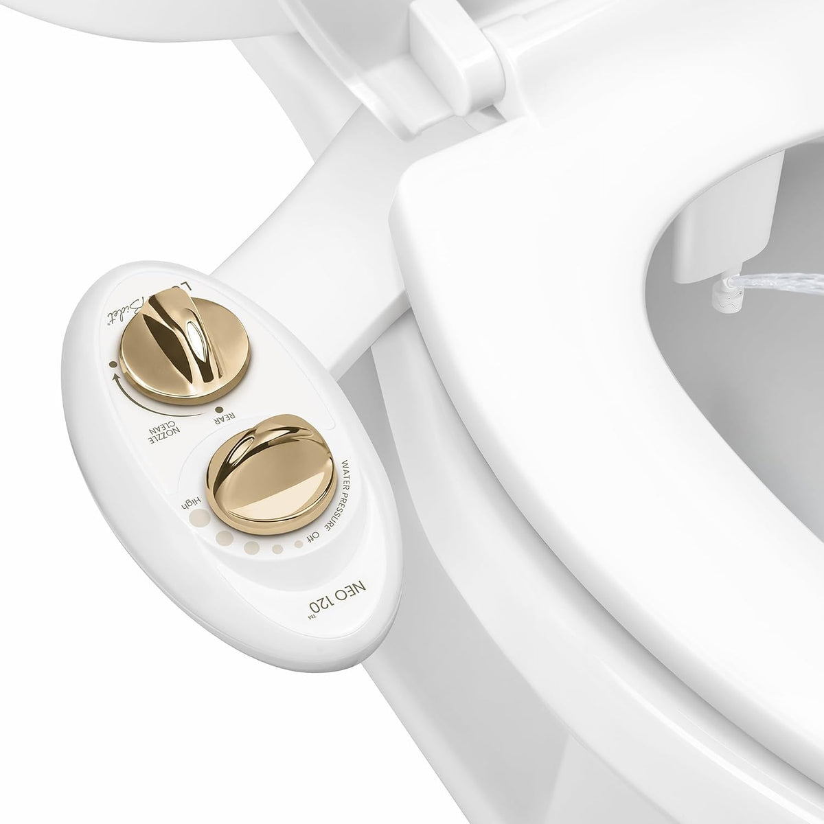 NEO 120 - Bidet Attachment for Toilet Seat, White