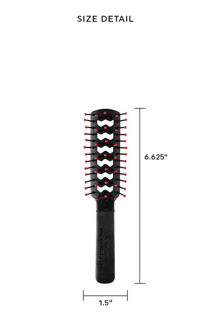 Cricket Static Free Fast Flo Vent Hair Brush - Quick Blow Drying, Easy Styling, and Tangle-Free Detangling for All Hair Types, Long, Short, Thick, Thin, Curly, Straight, and Wavy