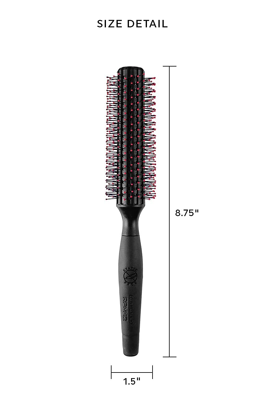 Cricket Static Free Fast Flo Vent Hair Brush - Quick Blow Drying, Easy Styling, and Tangle-Free Detangling for All Hair Types, Long, Short, Thick, Thin, Curly, Straight, and Wavy