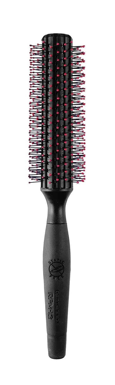 Cricket Static Free Fast Flo Vent Hair Brush - Quick Blow Drying, Easy Styling, and Tangle-Free Detangling for All Hair Types, Long, Short, Thick, Thin, Curly, Straight, and Wavy