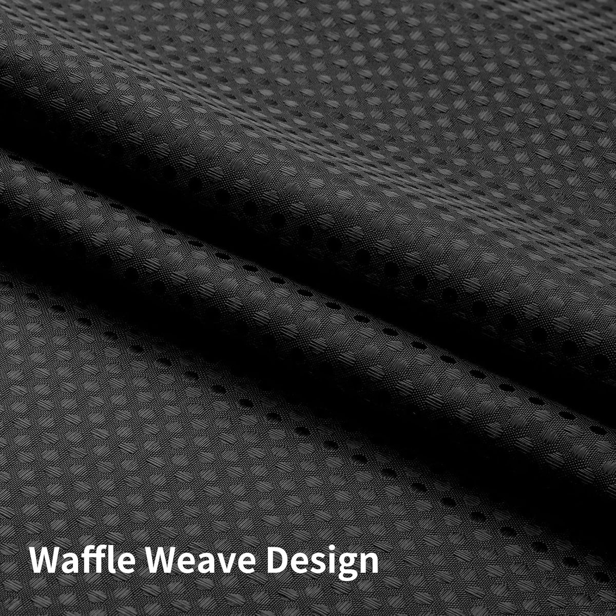 Sage Green No Hook Waffle Shower Curtain Set, 72 x 75 Inch