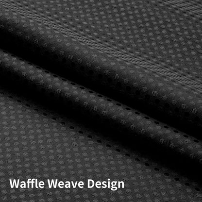 Sage Green No Hook Waffle Shower Curtain Set, 72 x 75 Inch
