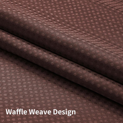Sage Green No Hook Waffle Shower Curtain Set, 72 x 75 Inch