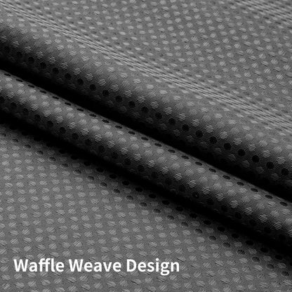 Sage Green No Hook Waffle Shower Curtain Set, 72 x 75 Inch