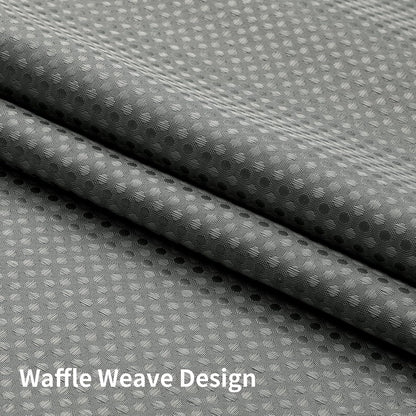 Sage Green No Hook Waffle Shower Curtain Set, 72 x 75 Inch