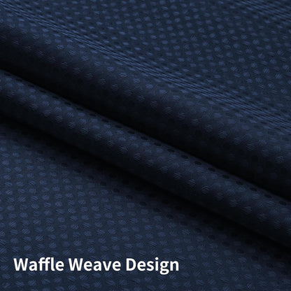 Sage Green No Hook Waffle Shower Curtain Set, 72 x 75 Inch