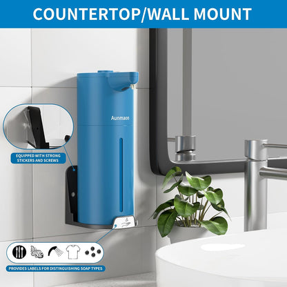 Automatic Soap Dispenser Touchless,15-Level,Kitchen Bathroom Black