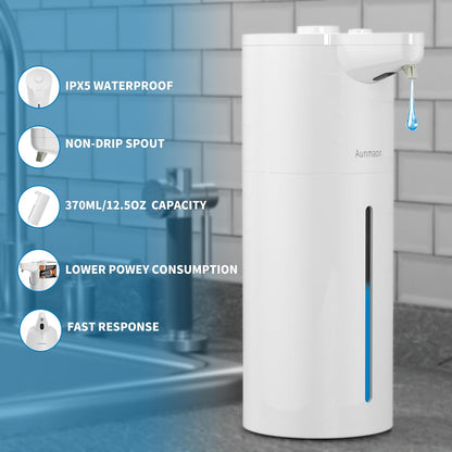 Automatic Soap Dispenser Touchless,15-Level,Kitchen Bathroom Black