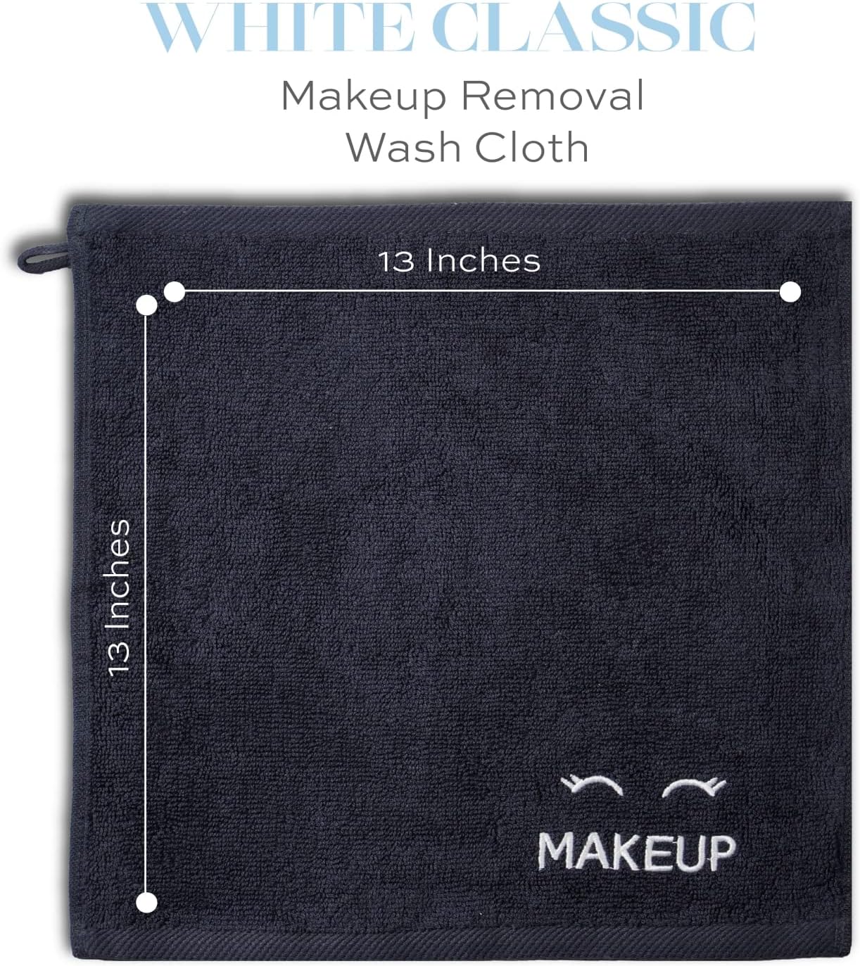 White Bath Towels 24x50 Inch, 6 Pack - Extra Absorbent Cotton Towel Set for Bathroom