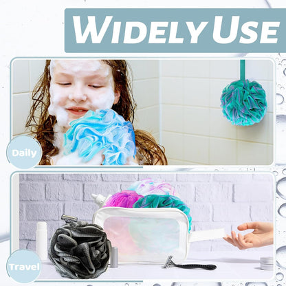 10 Pack Bath Sponge Shower Loofahs 40g,Mesh Pouf Bath Scrunchies Body Wash Puff,Body Scrubber Exfoliating Bath Sponge for Women and Men
