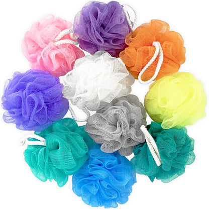 10 Pack Bath Sponge Shower Loofahs 40g,Mesh Pouf Bath Scrunchies Body Wash Puff,Body Scrubber Exfoliating Bath Sponge for Women and Men