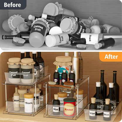 Bathroom Under Sink Organizers and Storage, 2 Tier