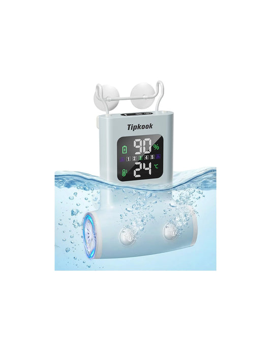 Bath Jets for Tub,Cordless Bathtub Jets for Home Spa - Blue | 5-Speed, LED Display, Bath Jet/Bubble Mode, 13000mAh Rechargeable, Dual Water Outlet