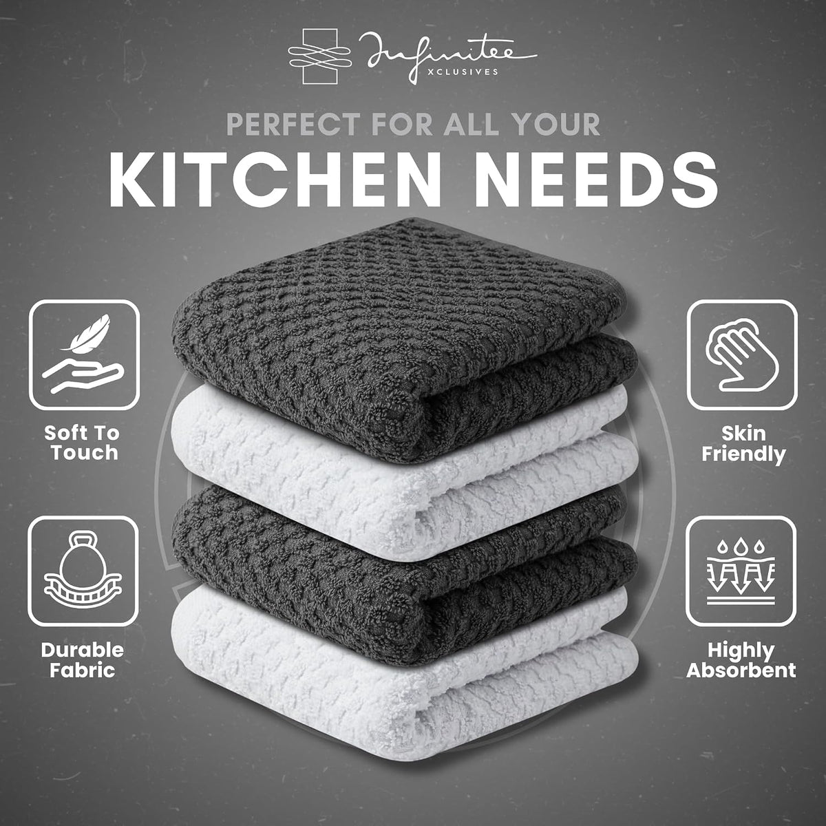 Kitchen Towels - - Cotton Dish Towel |15" x 25"