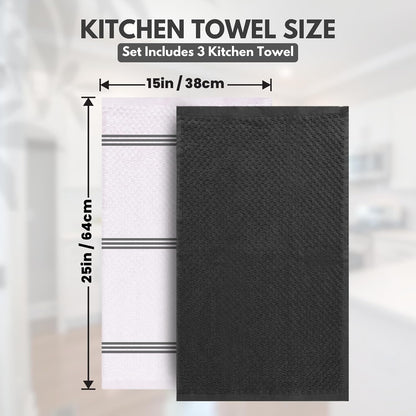 Kitchen Towels - - Cotton Dish Towel |15" x 25"
