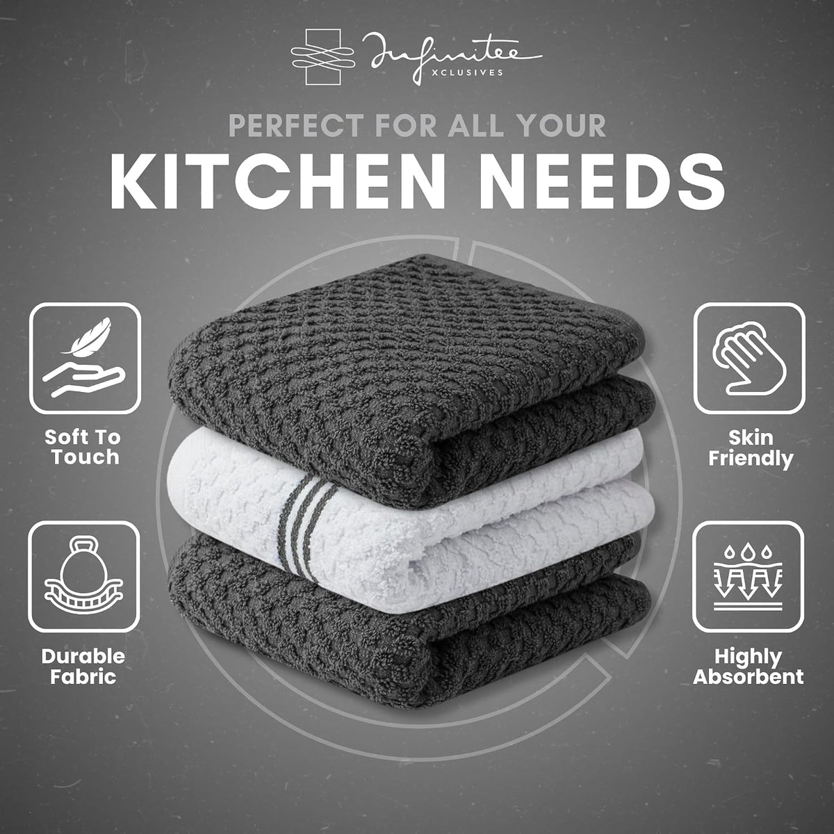 Kitchen Towels - - Cotton Dish Towel |15" x 25"