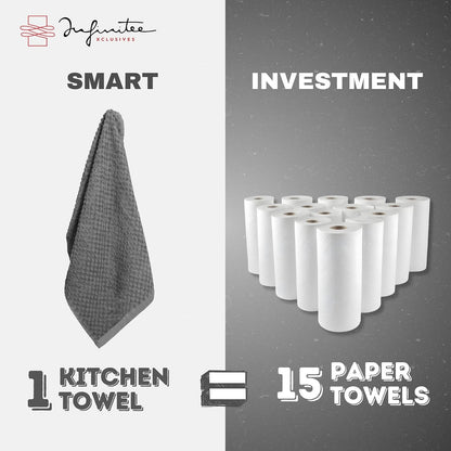 Kitchen Towels - - Cotton Dish Towel |15" x 25"
