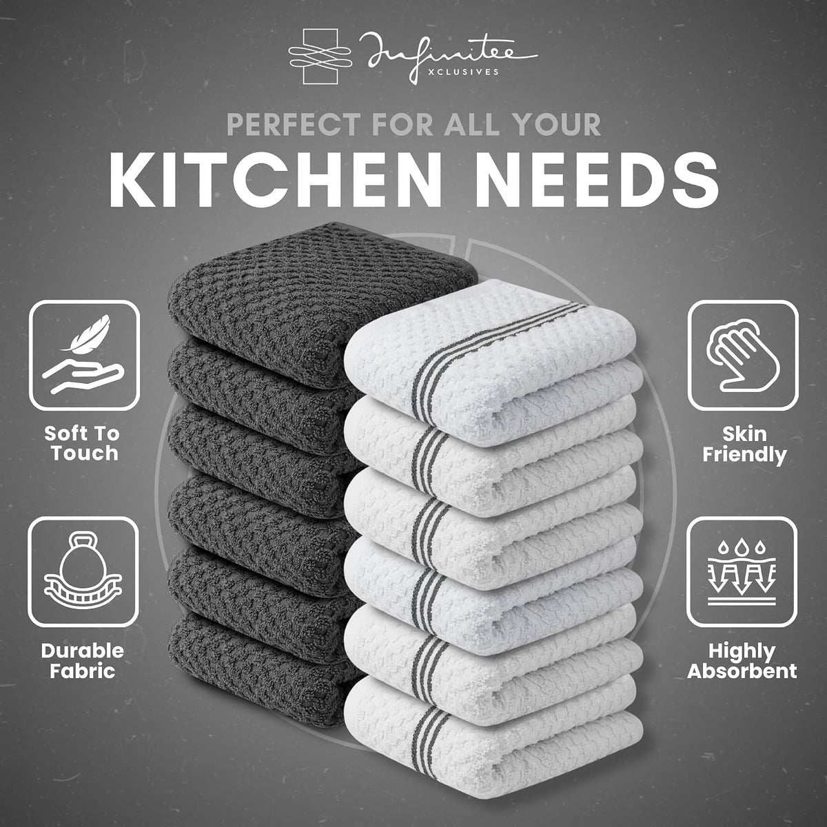 Kitchen Towels - - Cotton Dish Towel |15" x 25"
