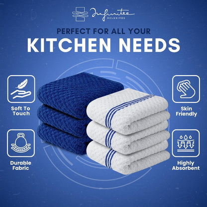 Kitchen Towels - - Cotton Dish Towel |15" x 25"
