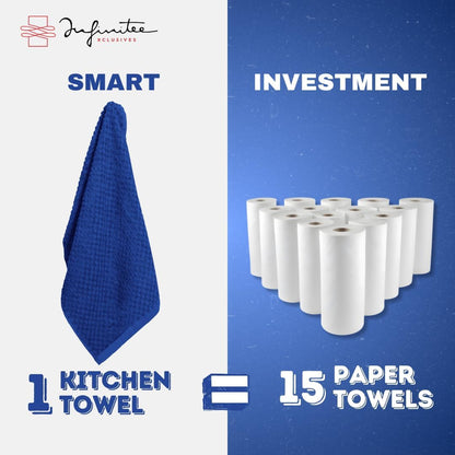 Kitchen Towels - - Cotton Dish Towel |15" x 25"