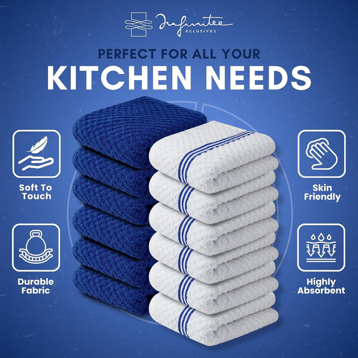 Kitchen Towels - - Cotton Dish Towel |15" x 25"