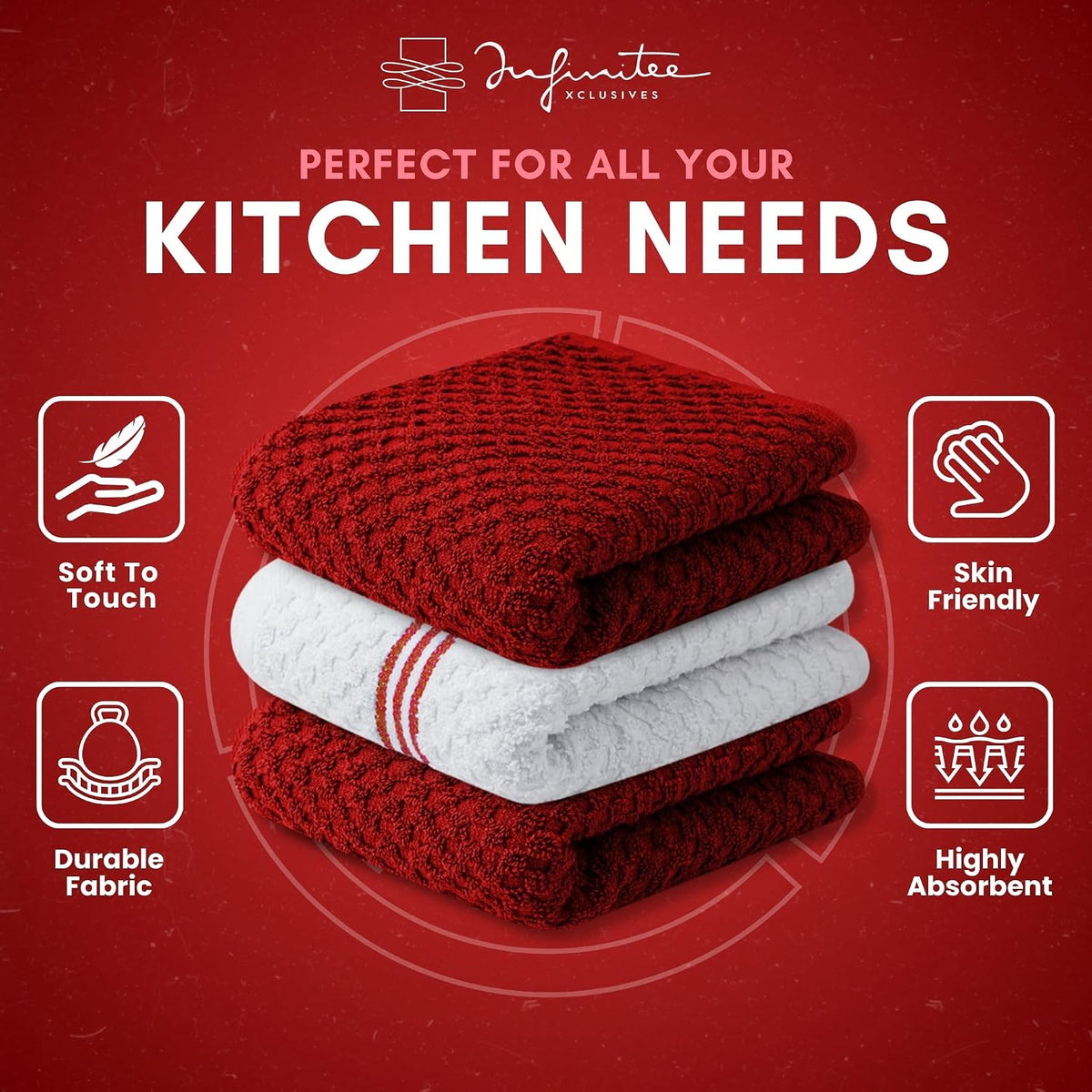 Kitchen Towels - - Cotton Dish Towel |15" x 25"
