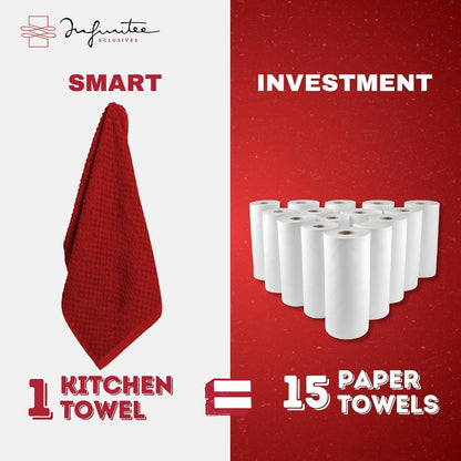 Kitchen Towels - - Cotton Dish Towel |15" x 25"