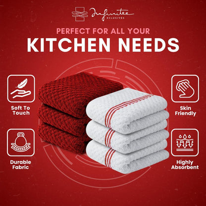 Kitchen Towels - - Cotton Dish Towel |15" x 25"